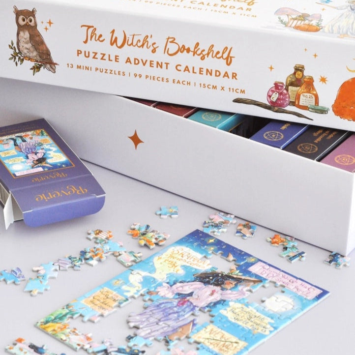 THE WITCHES BOOKSHELF - PUZZLE ADVENT CALENDAR