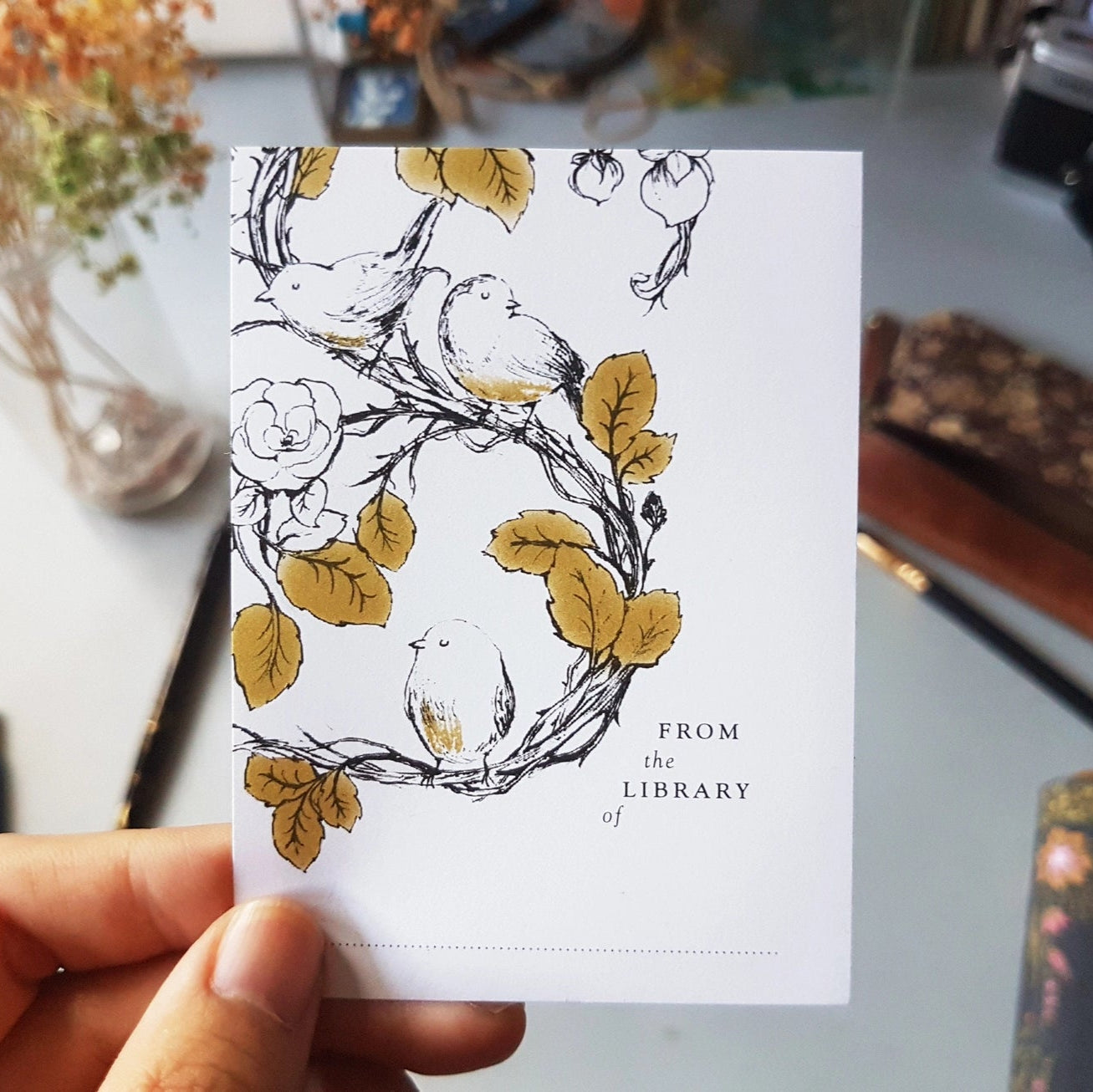 BIRD BOOKPLATE - 10 PACK