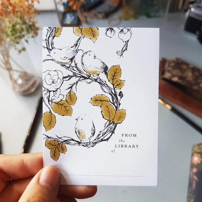 BIRD BOOKPLATE - 10 PACK