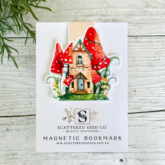 MAGNETIC BOOKMARK - MUSHROOM HOUSE