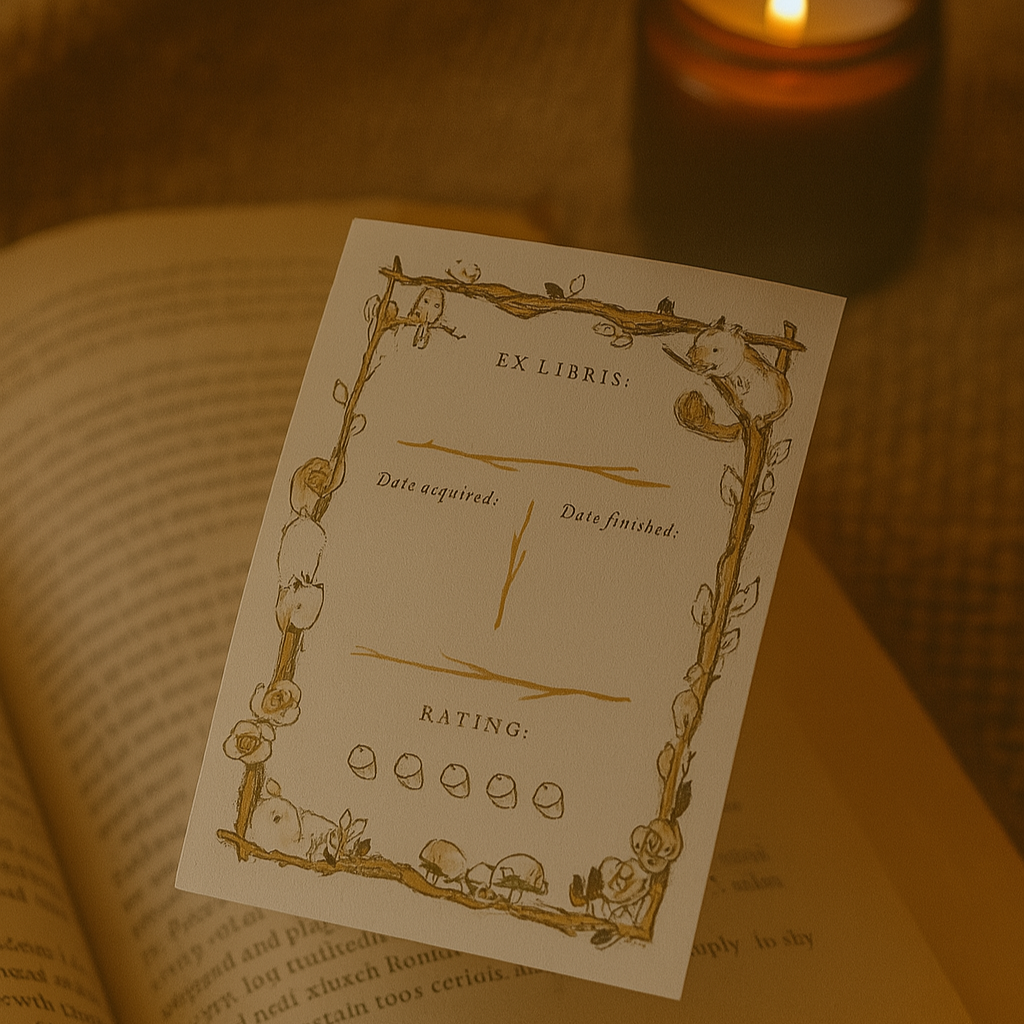 WOODLAND ACORN BOOKPLATE - 10 PACK