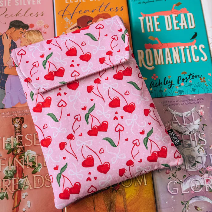 CHERRY HEARTS BOOK SLEEVE