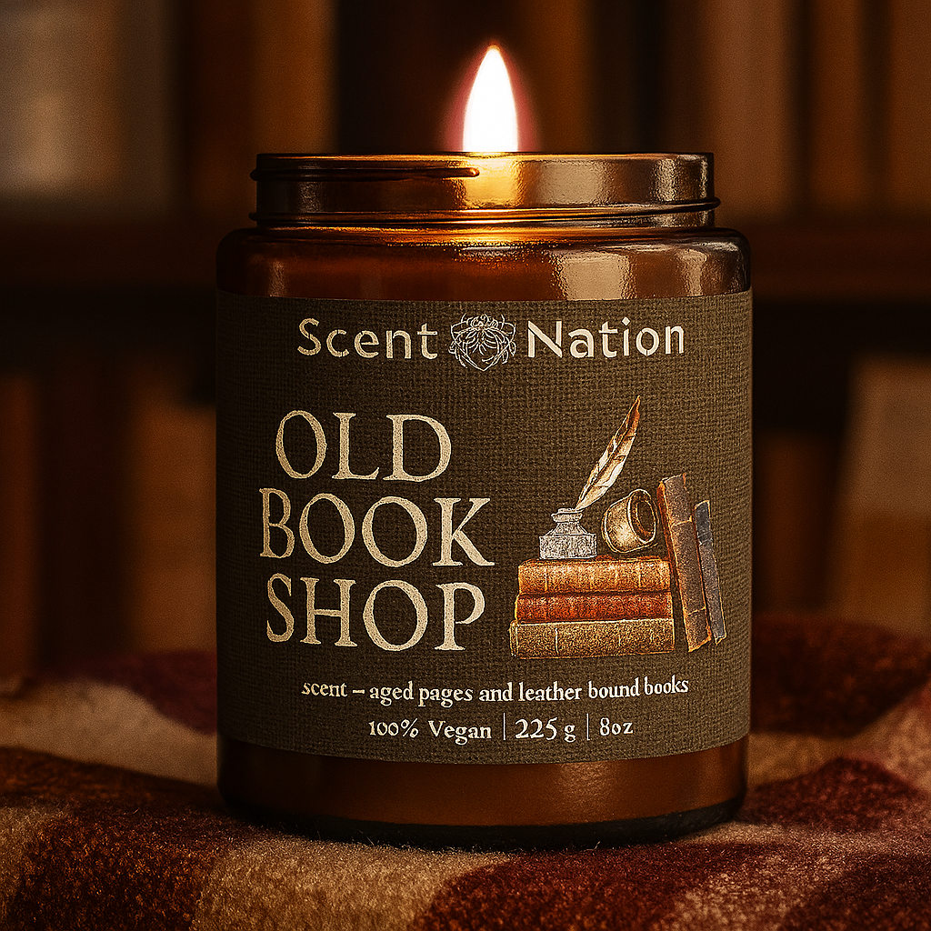 Scented Candle  - Old Book Shop