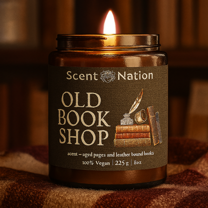 Scented Candle  - Old Book Shop