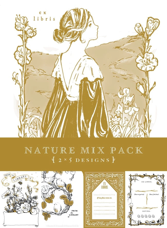 NATURE BOOKPLATE MIXED PACK - 10 PACK