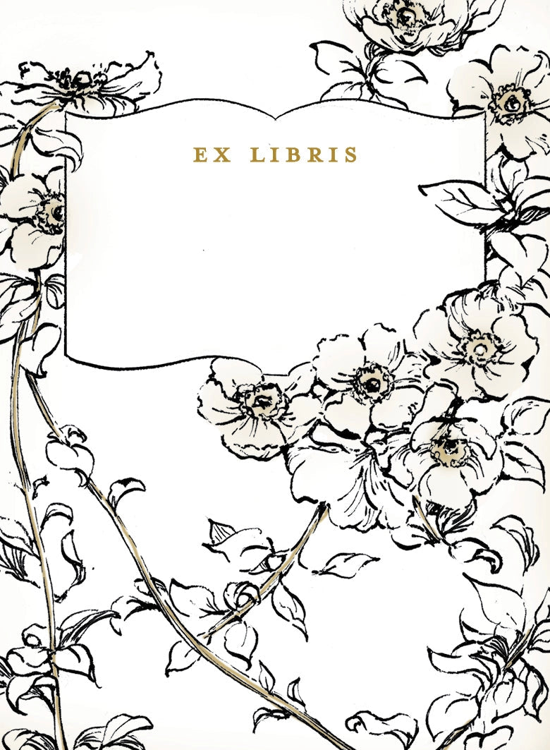FOREST FLOWERS BOOKPLATE - 10 PACK