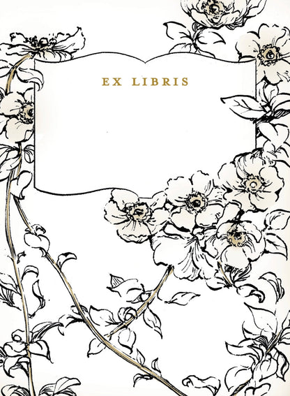 FOREST FLOWERS BOOKPLATE - 10 PACK