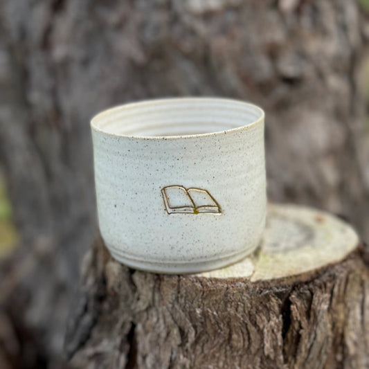 OPEN BOOK CERAMIC MUG